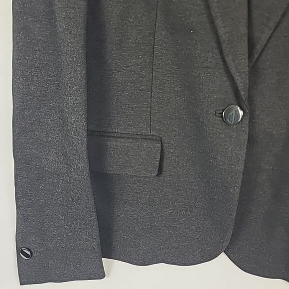 NWT Anne Klein One Button Grey Blazer Sz 10 - Picture 2 of 6